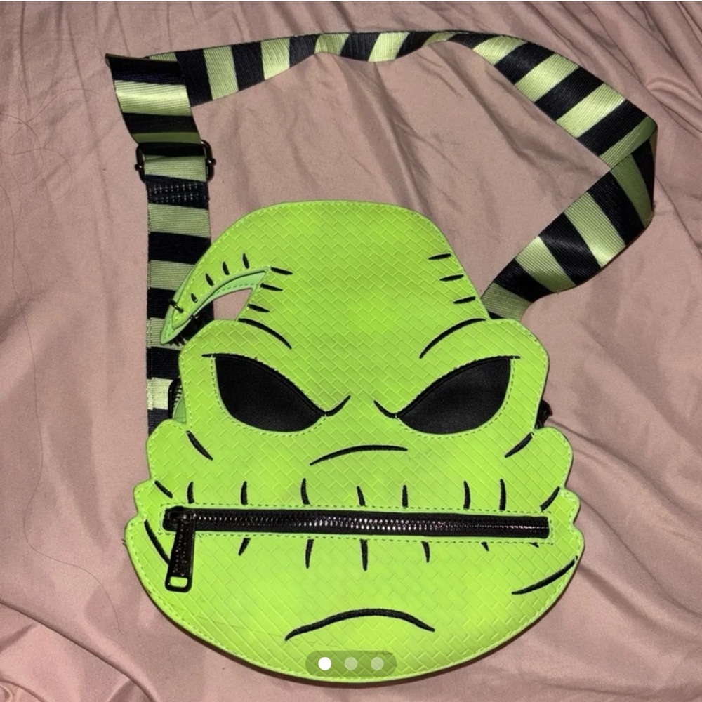 Loungefly Neon Green Character Belt Bag